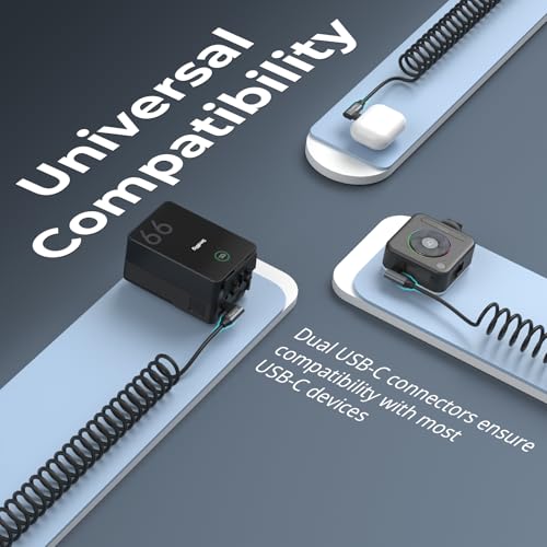 Experience Unmatched Speed and Convenience with SMALLRIG 90-Degree USB C to USB C Coiled Data Cable – 20 Gbps Data Transfer & PD 100 W Fast Charging, Perfect for i Phones, Laptops, and Cameras – Tidy Workspace Solution for High-Performance Connectivity