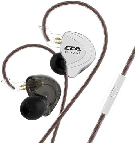 Elevate Your Sound Experience with CCA C10 Hybrid IEM Earphones – 4 BA + 1 DD Configuration for Unmatched Audio Clarity, Detachable Cable for Customization, and Built-in Microphone for Gaming & Calls – Stylish Purple Design for Musicians and Gamers Alike!