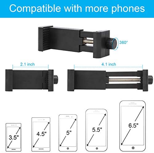 360° Adjustable i TODOS Wall Mount Phone Holder for Secure Hands-Free Use – Universal Compatibility for 3.5-6.5 Inch Devices – Sturdy Design for Home and Vehicle – Effortless Installation and Optimal Viewing Angles