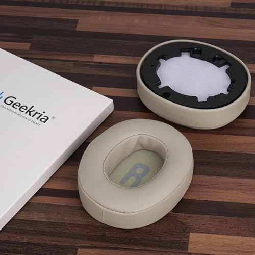 Transform Your JBL Headphones with Geekria Quick Fit Replacement Ear Pads – Premium Memory Foam Ear Cushions for Enhanced Comfort and Sound Isolation – Compatible with JBL Tune 700 BT, 750 BTNC, 710 BT, 720 BT, 760 NC, 770 NC – Sleek White Design for Modern Aesthetic – Easy Installation for Long-Lasting Audio Enjoyment and Hygiene