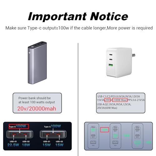 Starlink Mini USB C to DC Power Cable – 100 W Waterproof Charging Solution for PD Sources & Power Banks, 16.4 FT Portable Length for Travel, Camping & RV Adventures – Enhanced Durability & Versatile Connectivity