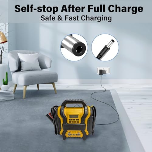 Dewalt DXAEPS14 AC Power Adapter – Rapid Charge Jump Starter Supply with UL Certification for 1400/1600 Peak Models – Optimized Compatibility for Ultimate Performance and Reliability in Power Solutions