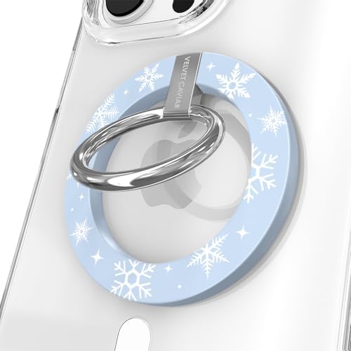 Transform Your i Phone 16, 15, 14, 13, 12 with VELVET CAVIAR’s Amethyst Purple Leopard Mag Safe-Compatible Grip – Stylish Magnetic Ring Holder & Adjustable Stand for Effortless Hands-Free Viewing, Secure Texting, and Enhanced Usability – Elevate Your Mobile Experience with Durable, Lightweight, and Customizable Accessory