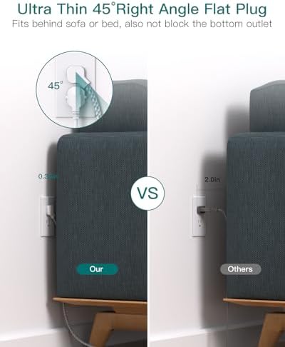 Ultimate Power and Charging Solution: Addtam 15 ft Surge Protector Power Strip with 9 Outlets & 4 USB Ports – Ideal for Home, Office, and College Dorms – Enhanced Surge Protection & Fast Charging Capability