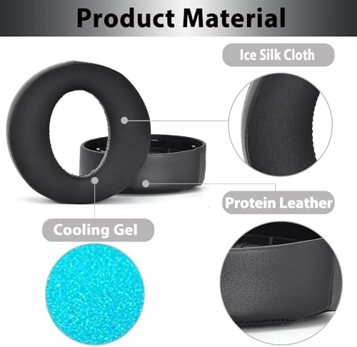 Elevate Your PS5 Gaming with Premium Memory Foam Ear Pads – Noise-Isolating Replacement Cushions for Sony Pulse 3 D Wireless Headset – Soft Mesh Fabric for Unmatched Comfort & Long-Lasting Durability – Black Finish for Seamless Style