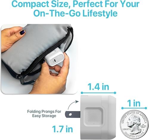 BLACK+DECKER Ga N PD 20 W USB-C Wall Charger – High-Efficiency Fast Charging Block for i Phone 16/15 & Universal USB-C Devices – Perfect for Home, Office, and On-the-Go with Advanced Safety Mechanisms