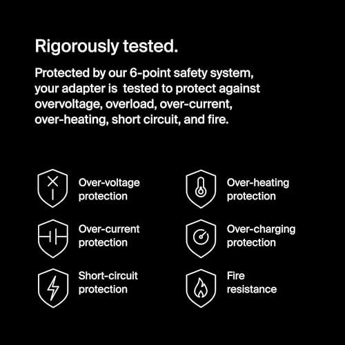 Belkin 100 W Ga N USB-C Power Adapter – Ultra-Fast Charging Solution with Universal Compatibility for Mac Book Pro, Windows, Chromebooks, and Gaming Consoles | Compact Design with 8 ft Power Cable | Enhanced Safety Features and 2-Year Warranty | Sustainable Tech Innovation