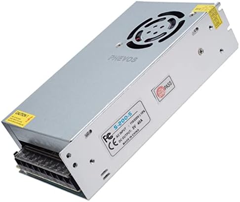 PHEVOS 12 A 5 V Universal Power Supply Adapter – High-Efficiency AC to DC Transformer for Raspberry Pi, CCTV, LED Lighting & Computer Projects – Reliable Power Solution with Safety Features for Enhanced Device Performance and Versatile Applications