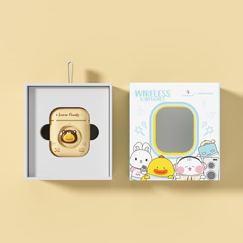 Black Panda Wireless Earbuds – Stylish Bluetooth 5.4 Sports Headphones with IPX4 Waterproof Technology, Perfect for Active Lifestyles, Travel, and School – Ideal for All Ages with Built-in Mic for Hands-Free Calls and Comfort Fit