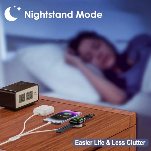 Ultimate 2-Pack USB-C/A Multi Charging Cable Set for i Phone & i Watch – Versatile 3-in-2 Solution for Series 10/Ultra/SE/9/8/7/6/5/4/3/2/1 & i Phone 16/15/14/13/SE/Galaxy S25 – 4 FT Durable Travel Essential with Rapid Charging, Enhanced Compatibility, and Premium Design for Effortless On-the-Go Power Management