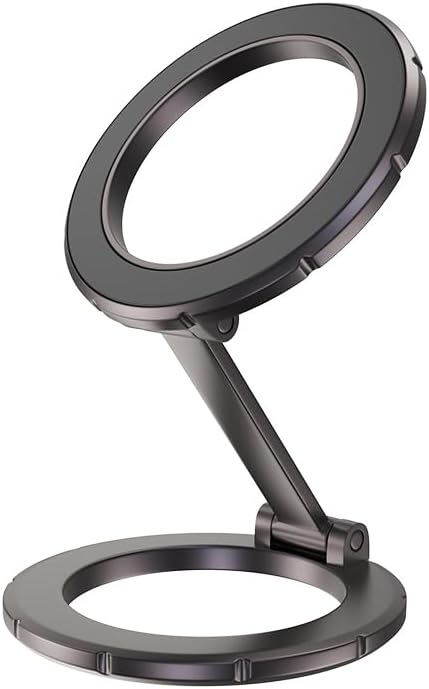 Magnetic Phone Stand, Compatible with MagSafe Phone Stand Holder for Desk, Multi-Functional Foldable, Double-Sided Magnetic Cell Phone Stand, for iPhone 16 15 14 13 12 Magsafe Case – Enhanced Compatibility and Speed