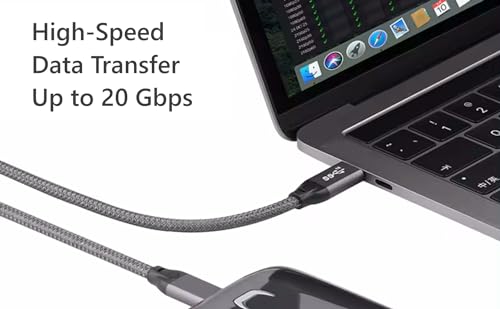 Ultra-Fast USB C to C Data Transfer Cable – 10 Gbps Speed with 4 K Video Output, Robust & Portable for Effortless Mac Book, Laptop & PC Connections, Perfect for Digital Professionals & Creative Enthusiasts