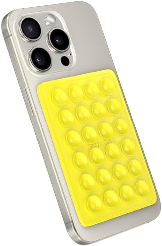 Premium Silicone Suction Phone Mount for i Phone & Android – Hands-Free Holder for Tik Tok, Selfies & Fidgeting – Versatile Shower Mirror & Smooth Surface Compatibility – Stylish Chocolate Finish for Enhanced Functionality and Aesthetic