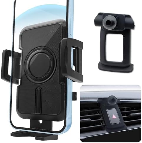WAAPAK Enhanced Car Phone Holder for 2016-2021 Honda Civic – Adjustable Smartphone Mount with 360-Degree Rotation for Optimal Navigation & Hands-Free Use – Sturdy, Easy Installation, Perfect for Thick Cases & Seamless Interior Integration
