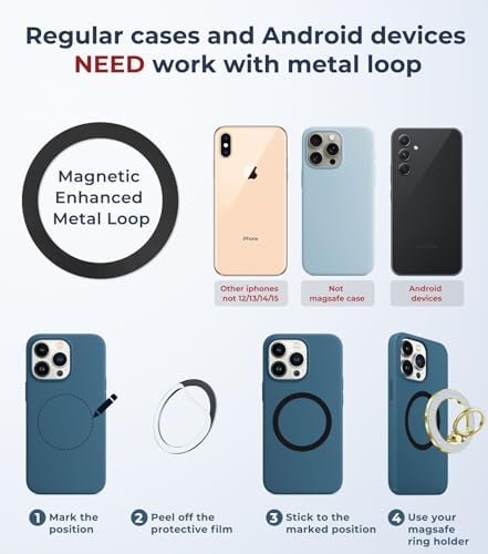 Chic Glitter Magnetic Phone Ring Holder for Mag Safe – Stylish Finger Grip Stand for i Phone, Kindle & Smartphones, Enhanced Stability with Versatile Compatibility for Pop Sockets – Elevate Your Daily Mobile Experience with Glamour and Functionality