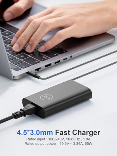 High-Efficiency 65 W Dell Laptop Charger – Universal AC Power Adapter for Inspiron & Vostro Series – Rapid Charging Solution with Lightweight Design – Compatible with Multiple Models & P/Ns – Superior Safety Standards & 24/7 Customer Care – Ideal Replacement for Seamless Performance
