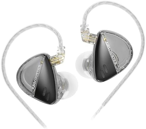 KZ Libra Hi-Fi In-Ear Headphones – Customizable Detachable Cable for Audiophiles Seeking Superior Sound – Enhanced Heavy Bass Earbuds with Ultra-Wide Frequency Response – Ergonomic Comfort Design for All-Day Listening – Multi-Device Compatible for Optimal Audio Flexibility – Transform Your Music Journey with Exceptional Clarity and Dynamic Range