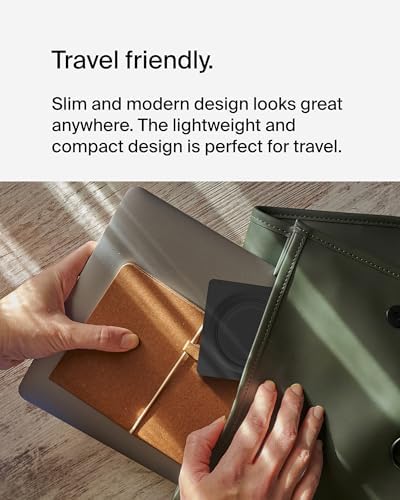 Belkin 15 W Mag Safe-Compatible 2-in-1 Wireless Charging Station – Fast Dual Device Charger for i Phone 16, 15, 14, 13 Series & Air Pods – Sleek Sand Design for Effortless Portability and Seamless Power Solutions