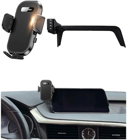 Lexus RX Vehicle-Specific Phone Holder for 8-Inch Screens | Adjustable Cradle for 4-7 Inch Smartphones | Perfect Fit for 2016-2019 RX350, RX350 L, RX450 h, RX450 h L | Quick Tool-Free Installation & Robust Stability for a Safer Driving Experience