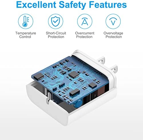 Power Up Anywhere: 3-Pack 10 FT Fast Charging Bundle for i Phone 16 & 15 with 20 W USB-C Charger Blocks and Durable Type C to C Cables – Ultimate Solution for i Pad Pro and Mobile Devices at Home, Office, and Travel – Superior Speed, Versatile Compatibility, and Lightweight Design for Effortless Charging and Convenience