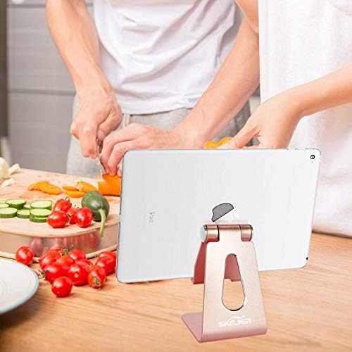 Adjustable Cell Phone Stand, Phone Holder,Tablet Stand Dock,Aluminum Desktop Compatible with iPhone 12 iPad,Samsung Galaxy,Google All Smart Phone/Tablets Under 10 in-Rose Gold + Royal Purple – Enhanced Compatibility and Speed