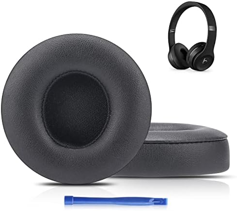 Damex Premium Thickened Replacement Ear Pads for Beats Solo 2/3 Wireless Headphones – Comfortable Red Earpads with Enhanced Sound Isolation and Easy Installation for Ultimate Listening Experience