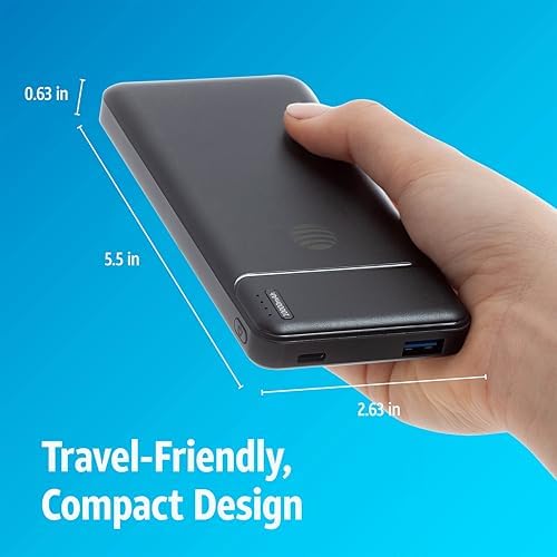 AT&T Professional 20000 m Ah Portable Power Bank – High Capacity Fast Charging with USB-C Power Delivery & Dual USB-A Ports for Universal Device Compatibility – Reliable On-the-Go Power Solution in Sleek Black Finish