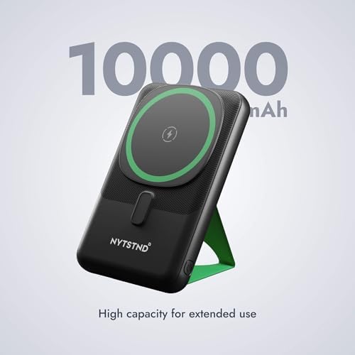 Ultra-Fast Magnetic Power Bank 10000 m Ah – Sleek Portable Charger for Smartphones with Enhanced Compatibility, Quick Charge Technology, and Adjustable Viewing Angle – Perfect for Travelers and Professionals