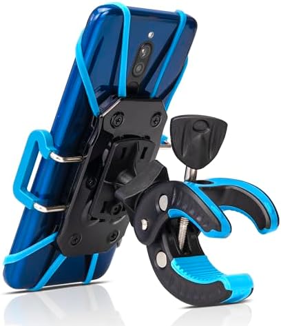 Universal Baby Stroller & Bike Phone Holder – Versatile Mount for Shopping Carts, Golf Carts, and More – Secure Clamp for i Phone and All Smartphones – Durable, Weather-Resistant Design for Active Lifestyles – Hands-Free Convenience for Parents and Fitness Enthusiasts