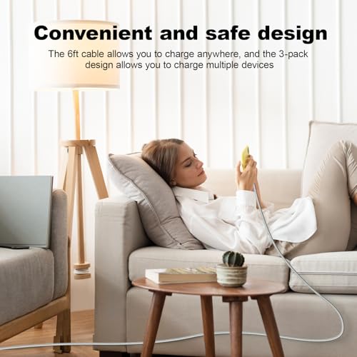 Premium 10 FT USB C to USB C Charger Cable – Dual Pack 100 W Fast Charging, Nylon Braided Design for i Phone 16 Series, Mac Book, and Samsung Galaxy S24 – Stylish Pink Color for Enhanced Durability and Flexibility