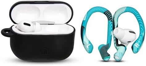 Patented WC Hook Z – Upgraded Over-Ear Hooks for Air Pods Pro 1, 2 & Air Pods 1, 2, 3 | Secure Fit Earbud Accessories with Unique Left & Right Design | Two Size Pairs Included | Winter White | Premium Quality by Wicked Cushions for Maximum Comfort and Stability