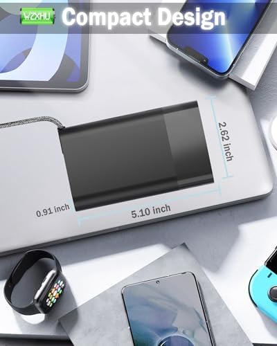 Efficient 65 W USB-C Laptop Charger for HP Spectre, Envy, Elitebook & Chromebook – Fast Charging Power Adapter with Universal Compatibility for Travel & Home Use – Optimized for Performance & Safety