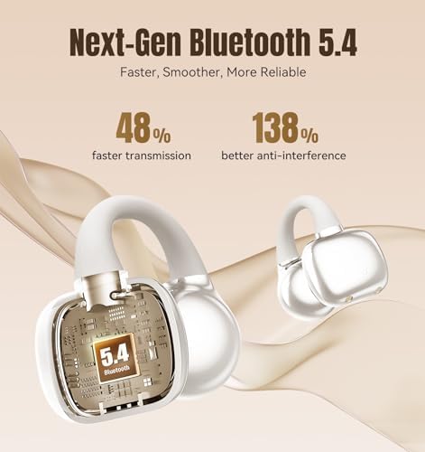Elevate Your Audio Game with King Lucky Wireless Bluetooth 5.4 Earbuds – Stylish Clip-On Design with Advanced Noise Cancelling, 50-Hour Battery Life, and Waterproof Durability – Perfect for Active Lifestyles, Small Ears, and Glasses Wearers in Trendy Pink. Enjoy Unmatched Comfort, Seamless Connectivity, and Immersive Sound Quality Ideal for Fitness, Daily Commutes, and Casual Listening.