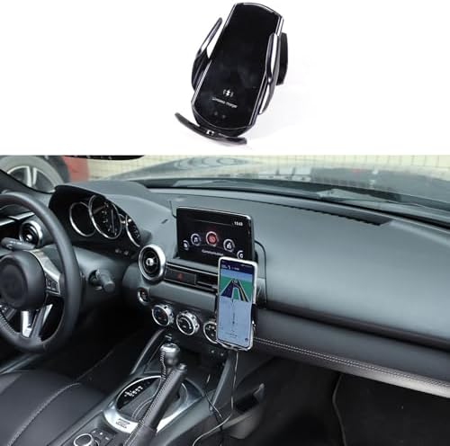 Mazda MX-5 ND 2016-2024 Air Vent Phone Holder Mount – Universal Smartphone Car Mount for Hands-Free Navigation and Communication, Quick Install, 360-Degree Adjustable Viewing Angle, Essential Driving Accessory for Enhanced Safety and Convenience