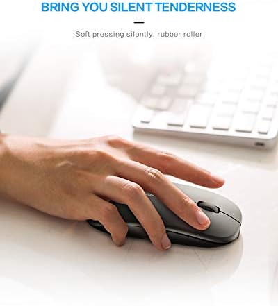 Elevate Your Productivity with the INPHIC M1 II Tri-Mode Wireless Mouse – Lightweight 80 g Bluetooth 5.0/4.0 & USB Connectivity, Ergonomic Design, Visible Battery Indicator & Type-C Charging for Windows, Mac, Tablets & Laptops – Sleek Black Finish for Ultimate Versatility