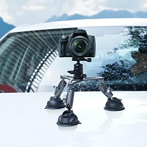 TELESIN Electric Magsafe Car Mount Vacuum Magnetic Car Phone Holder 105N 360° Reinforced Adjustable Swivel Lock, Suction Cup Phone Mount for Your Car/Gym/Mirror/iPhone & Android – Enhanced Compatibility and Speed