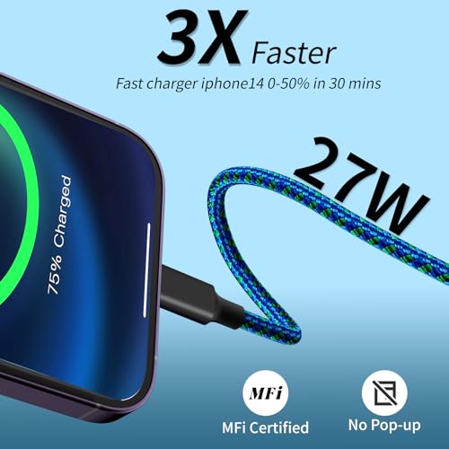 240 W 4-in-1 USB C Charging Cable – 6 FT Multi-Device Power Solution with LED Indicator for i Phone 16/15/14 Pro, Mac, i Pad, Samsung S25/S24 – Fast Charging Compatibility, Durable Design for Home & Travel