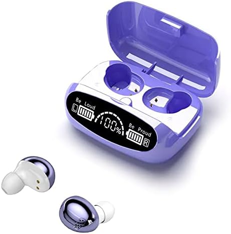 Acuvar Bluetooth 5.2 In-Ear Wireless Earbuds – Stylish Purple Finish with IPX6 Waterproof Protection, Touch Control for Effortless Operation, Built-In Microphone for Hands-Free Calling, USB-C Charging Case for Extended Battery Life – Premium Sound for Active Lifestyles and Seamless Connectivity