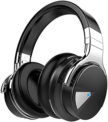 Silensys E7 Elite Wireless Over-Ear Headphones: Unmatched Active Noise Cancellation, Deep Bass Sound Experience, Luxurious Protein Ear Cushions, 30-Hour Battery Life – Your Perfect Bluetooth Companion for Travel, Work, and Daily Adventures in Elegant Black Design