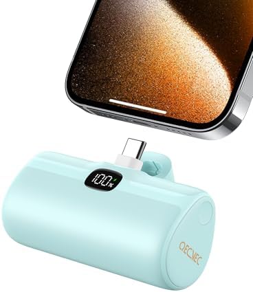 Ultra-Compact 5000 m Ah Mini Power Bank – 20 W Fast Charging Portable Charger for i Phone & Android – Lightweight Travel Essential with PD Compatibility & Smart Protection – Perfect for Short Trips, Camping, and Everyday Use