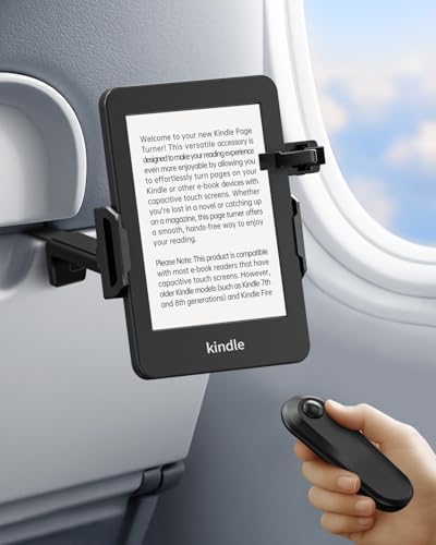 Ultimate Bluetooth Page Turner Kindle Stand – Foldable Travel Clamp for Airplane & Desk Use, Hands-Free Holder for Kindle Paperwhite, Oasis & i Pad Mini, Silent Remote Control for Seamless Reading Experience Ultimate Bluetooth Page Turner Kindle Stand – Foldable Travel Clamp for Airplane & Desk Use, Hands-Free Holder for Kindle Paperwhite, Oasis & i Pad Mini, Silent Remote Control for Seamless Reading Experience