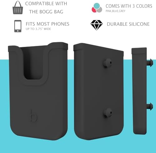 Silicone Phone Holder for Bogg Bags – Stylish and Functional Beach Accessory for i Phone & Android – Lightweight, Easy-to-Clean Vibrant Blue Attachment for Secure Device Protection During Outdoor Activities – Perfect for Sand and Surf Adventures