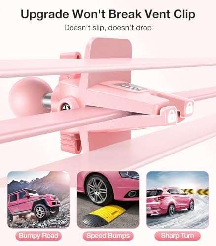 VICSEED Mag Safe Car Mount – Ultimate Magnetic Phone Holder for i Phone 16 Pro Max, 15, 14, 13, 12 Plus & Mini | 360-Degree Adjustable Vent Clip for Enhanced Safety & Convenience | Powerful Magnet for Unmatched Stability & Effortless Hands-Free Navigation | Sleek Design for Modern Vehicles