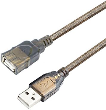 PASOW 50-Foot USB 2.0 A Male to A Female Active Extension Cable with Signal Booster and LED Indicator – Optimal High-Speed Data Transfer for Printers, Keyboards, Game Consoles, and More – Perfect for Home & Office Connectivity Solutions