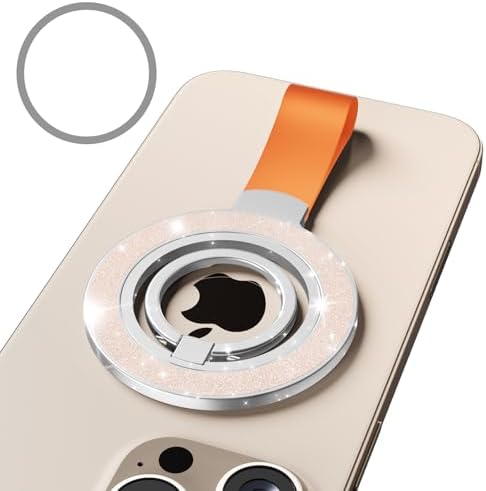 Mag Safe Universal Phone Grip & Kickstand for i Phone 12-16 Pro Max – Versatile Double-Sided Magnetic Holder for Secure Handling & Hands-Free Viewing in Gym, Kitchen & Beyond – Sleek Black Silicone Design for Stylish Convenience and Optimal Performance