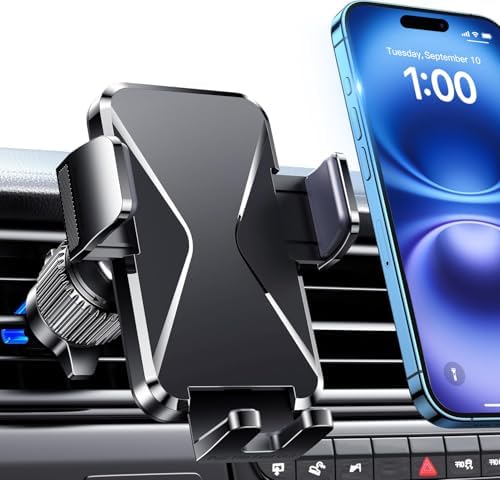 Qifutan Premium Anti-Shake Car Phone Holder with Long Arm Design – Universal Dashboard & Windshield Mount for All Smartphones, Enhanced Stability & Safety for Hands-Free Driving, Black