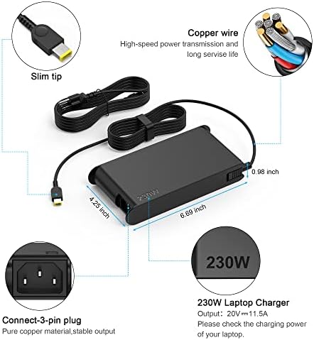 Ultra-Slim 65 W USB-C AC Adapter for Lenovo Think Pad and Yoga Series – Compact Power Solution with Smart Voltage PD3.0 Technology for Enhanced Charging Speed – Perfect Replacement for Your Laptop Charger – Ideal for Home and Office Use – Includes Power Cable and Cable Management Features – Compatible with Multiple Lenovo Models