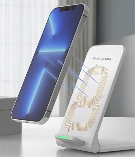 15 W Fast Wireless Charging Station with Adaptive Sleep-Friendly Light – Versatile Charger for Samsung Galaxy, Google, LG & More – Compact Travel Pad for Effortless Power-ups and Enhanced Device Compatibility