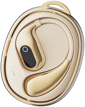 Innovative Open Ear Wireless Earbuds with Bluetooth 5.4 – Ergonomic Anti-Hearing Loss Design for Comfort, IPX5 Waterproof Rating for All-Weather Use, 48-Hour Battery Life, and Unique Fidget Spinner Feature for Stress Relief – Ideal for Active Lifestyles and Immersive Sound Experience in Sleek White Finish