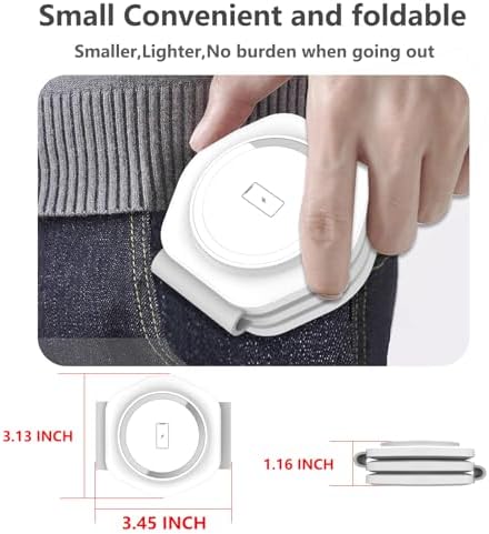 Portable 3-in-1 Magnetic Wireless Charging Station for Apple Devices – Fast, Foldable Charger for i Phone 15/14/13/12 & Apple Watch Ultra/SE/9/8/7/6/5/4/3/2 – Sleek White Design for Travel Convenience and Enhanced Performance